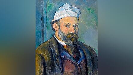 Leihgabe der Neuen Pinakothek: das Selbstportr&auml;t von Paul Cezanne mit wei&szlig;em Turban