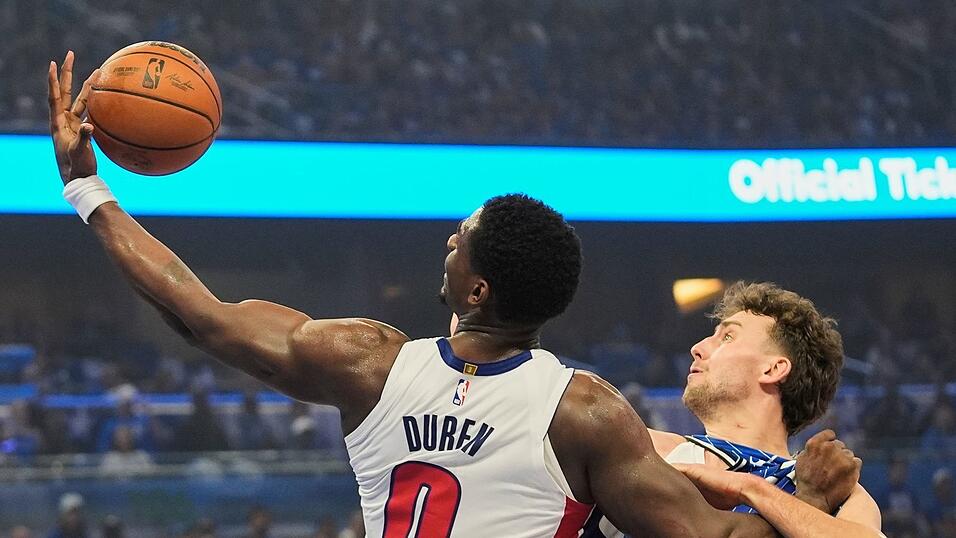 Das Duell zwischen Orlando und Detroit war hart umk&auml;mpft.