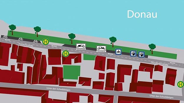 In der Thundorferstraße kommt es zu einer Neuordnung des Verkehrsraums.