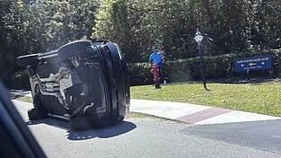 Tiger Woods wurde in Jupiter Island in einen Autounfall verwickelt.