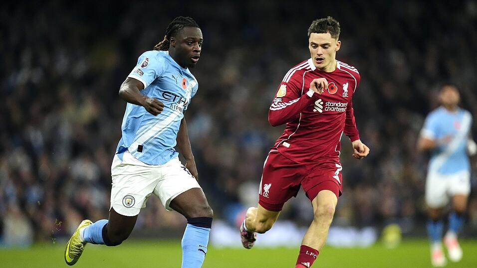 Mann des Spiels war Jeremy Doku (l), der auch das 3:0 für Man City erzielte. Mann des Spiels war Jeremy Doku (l), der auch das 3:0 für Man City erzielte.