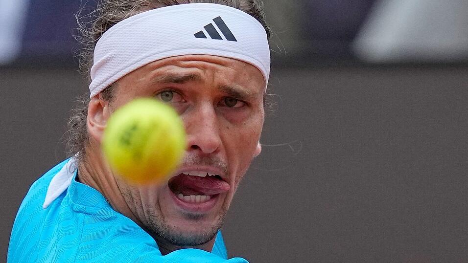 Alexander Zverev &uuml;berzeugte in seiner Drittrundenpartie gegen den Belgier Alexander Blockx.
