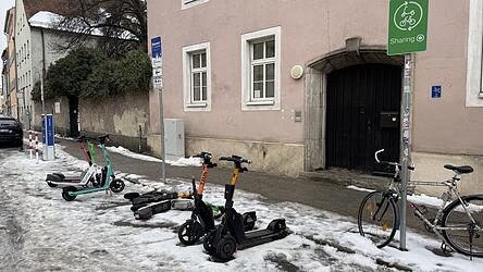 Ein Sharing-Parkplatz in der Ostengasse.