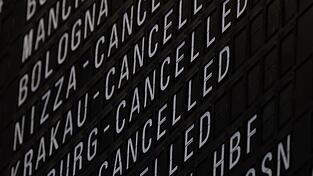 Am Frankfurter Flughafen wurden 400 Starts und Landungen gestrichen.