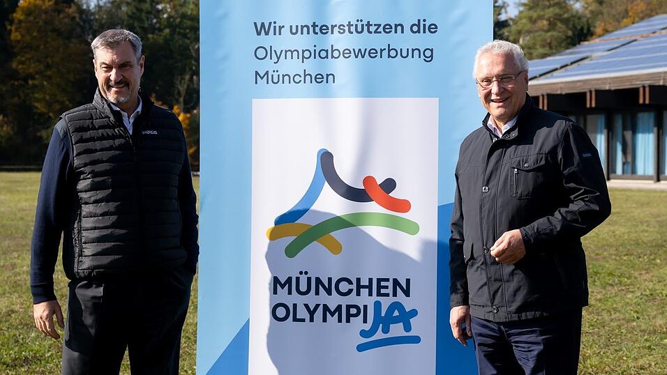 Die Politik, etwa Ministerpräsident Markus Söder (links) und Innenminister Joachim Herrmann (rechts), sind für Olympia. (Archivfoto)