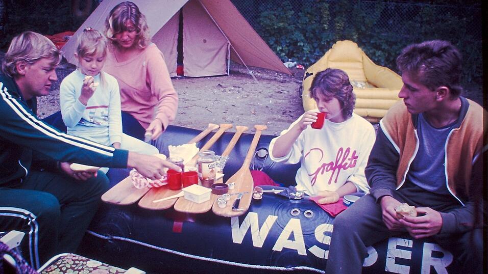 Das verregnete Zeltlager 1985 in Waging am See.