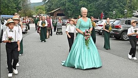 Ein Blickfang war die Abordnung von „Frisch auf“ Mais, die heuer Jubiläum feierten.