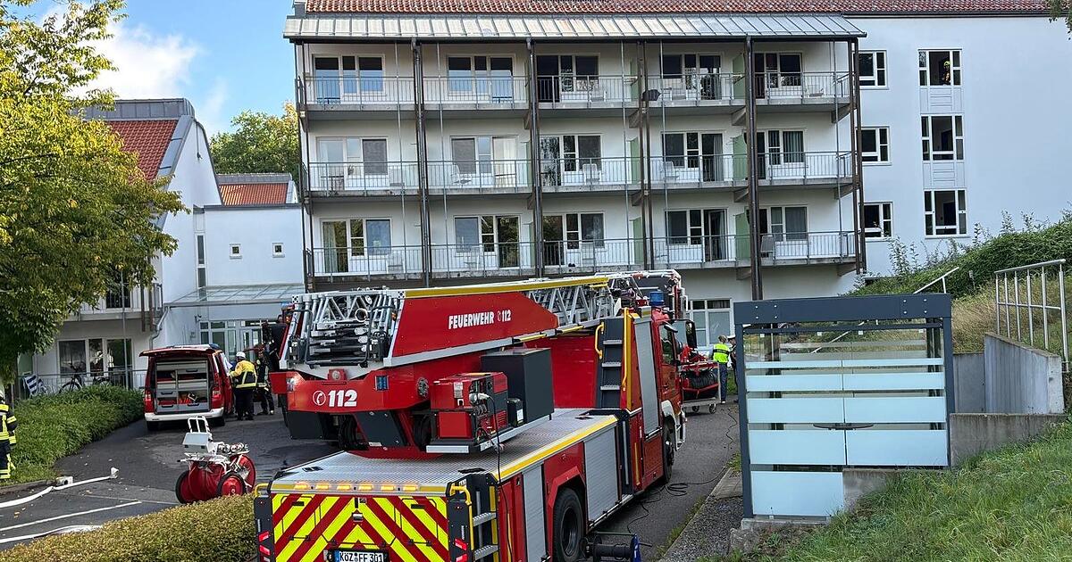 Heizungskeller in Kötztinger Reha-Klinik brennt: 60 Patienten evakuiert