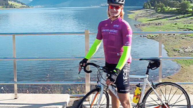 Auch auf dem Rennrad ist der Tigers-Youngster gerne unterwegs.