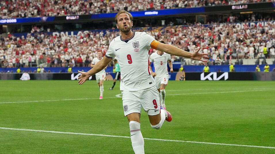 Harry Kane bejubelten einen Treffer im WM-Spiel gegen Kroatien. Harry Kane bejubelten einen Treffer im WM-Spiel gegen Kroatien.