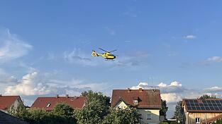 Bei dem Unfall am Freitagabend war der Rettungshubschrauber im Einsatz. 