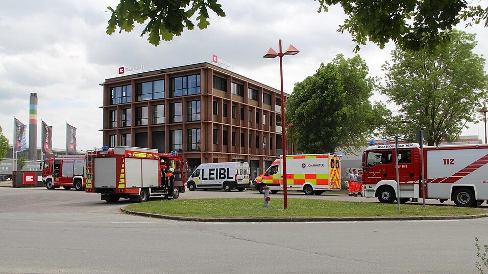 Geschätzt 15 Feuerwehren seien zu Einhell gerufen worden, sagte Einsatzleiter Robert Brandhofer.