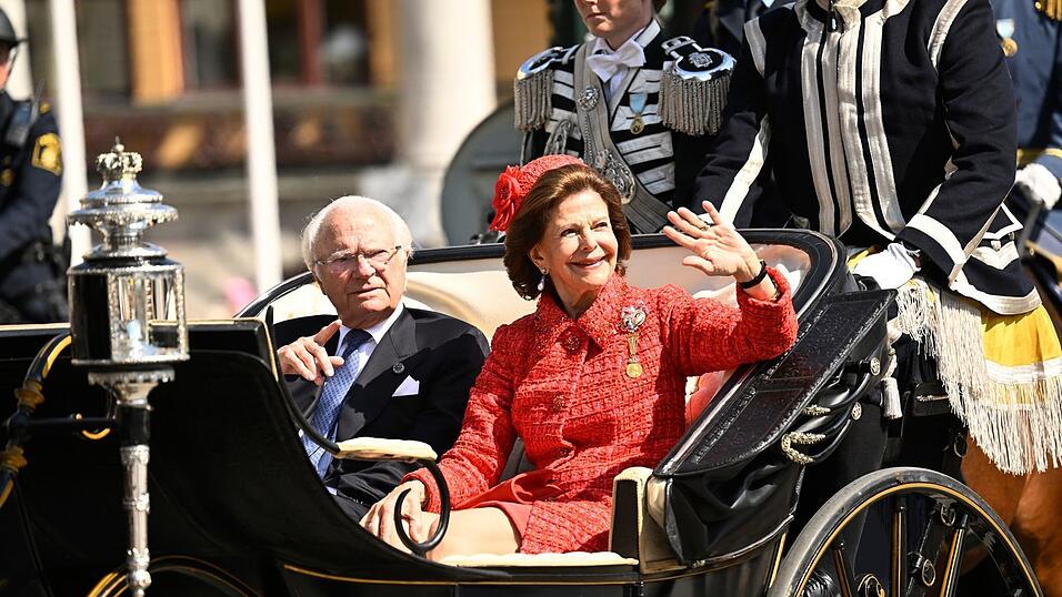 Der schwedische König Carl XVI. Gustaf und Königin Silvia bei ihrer Goldenen Hochzeit im Juni 2026. (Archivbild) Der schwedische König Carl XVI. Gustaf und Königin Silvia bei ihrer Goldenen Hochzeit im Juni 2026. (Archivbild)