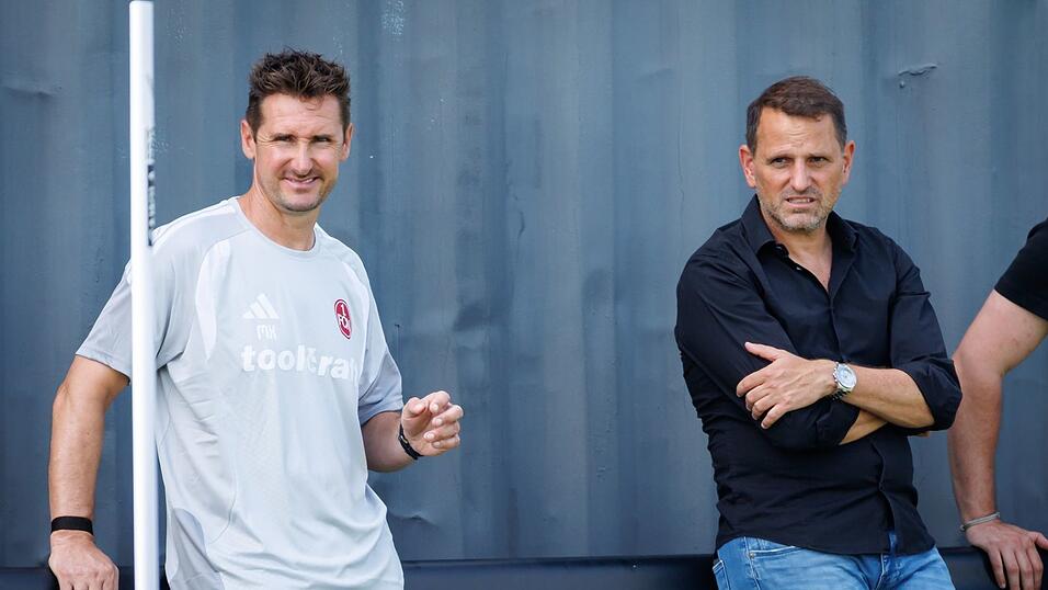Gesprengtes Erfolgsduo: Miroslav Klose (l) und Joti Chatzialexiou. (Archivbild)