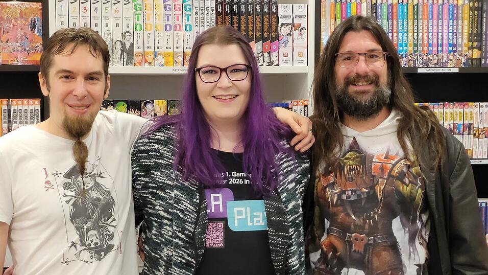 Das Orgateam hinter LA-Play (von links): Manuel Schmidt, Franziska Stelzer und Alois Lichtmannecker.