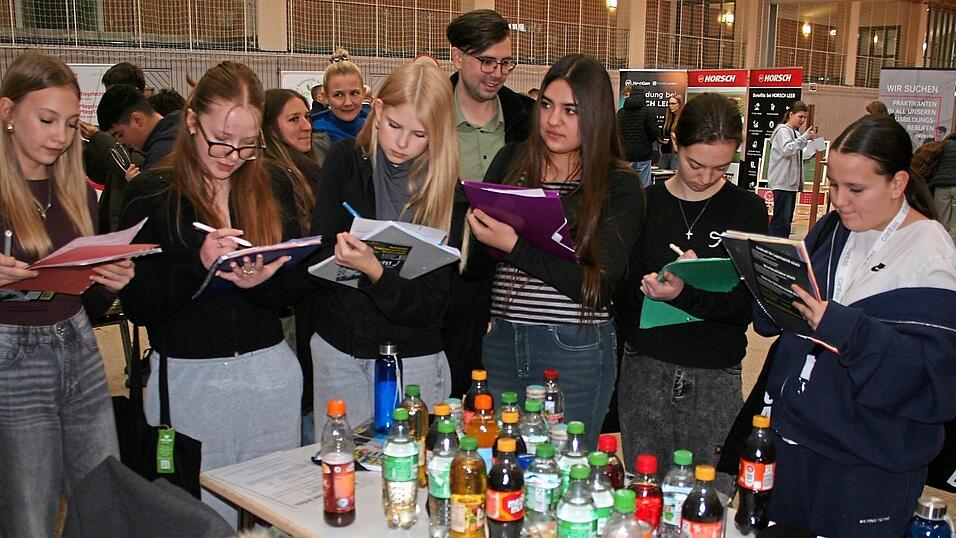 Aufmerksam schrieben die Sch&uuml;ler mit.