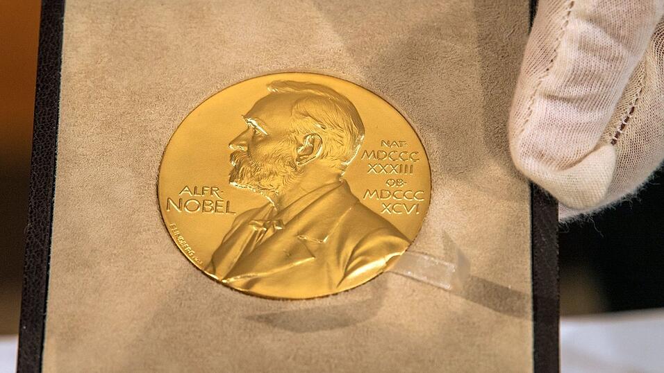 Die Vorderseite der Nobel-Medaille für Physik zeigt Alfred Nobel. (Archivbild) Die Vorderseite der Nobel-Medaille für Physik zeigt Alfred Nobel. (Archivbild)