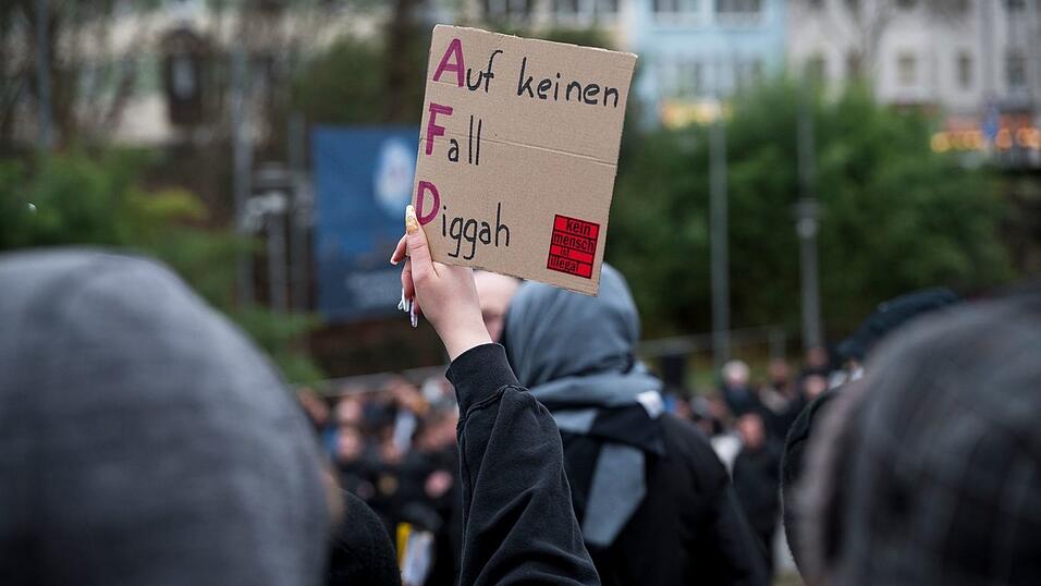 Protest gegen die AfD