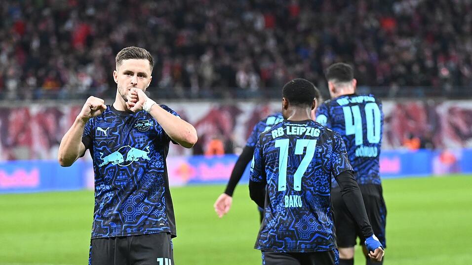 Christoph Baumgartner jubelt nach seinem ersten Tor. Christoph Baumgartner jubelt nach seinem ersten Tor.