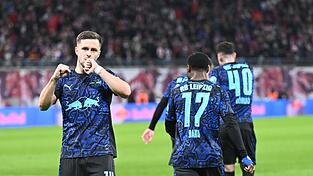 Christoph Baumgartner jubelt nach seinem ersten Tor.