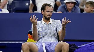 Tennisprofi Medwedew entlud bei den US Open seinen ganzen Frust.