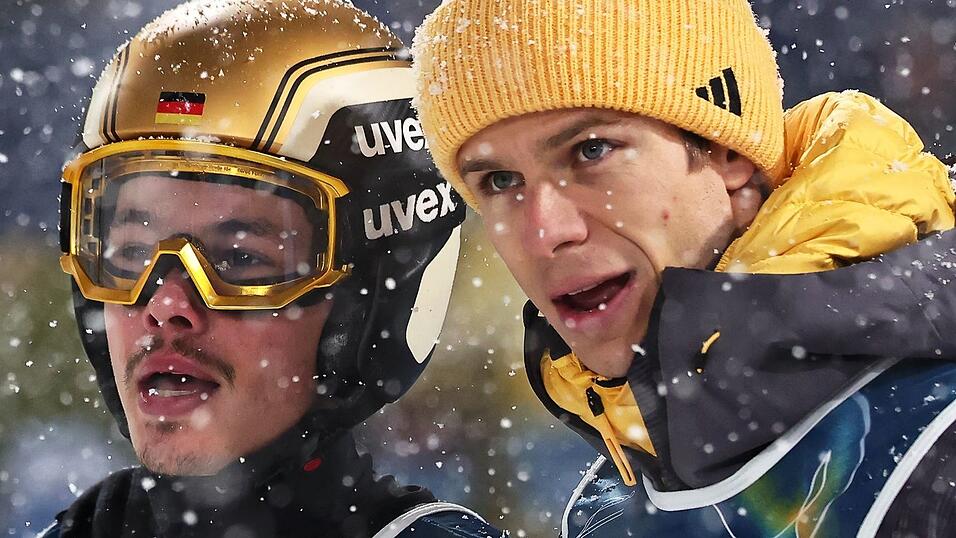 Philipp Raimund (l) und Andreas Wellinger verpassten eine Medaille knapp. Philipp Raimund (l) und Andreas Wellinger verpassten eine Medaille knapp.