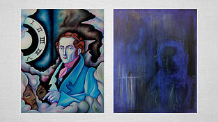 Joseph von Fraunhofer, zweimal gezeichnet von Pascal Koertel. Links im alten Stil, rechts im neuen Stil. Joseph von Fraunhofer, zweimal gezeichnet von Pascal Koertel. Links im alten Stil, rechts im neuen Stil.