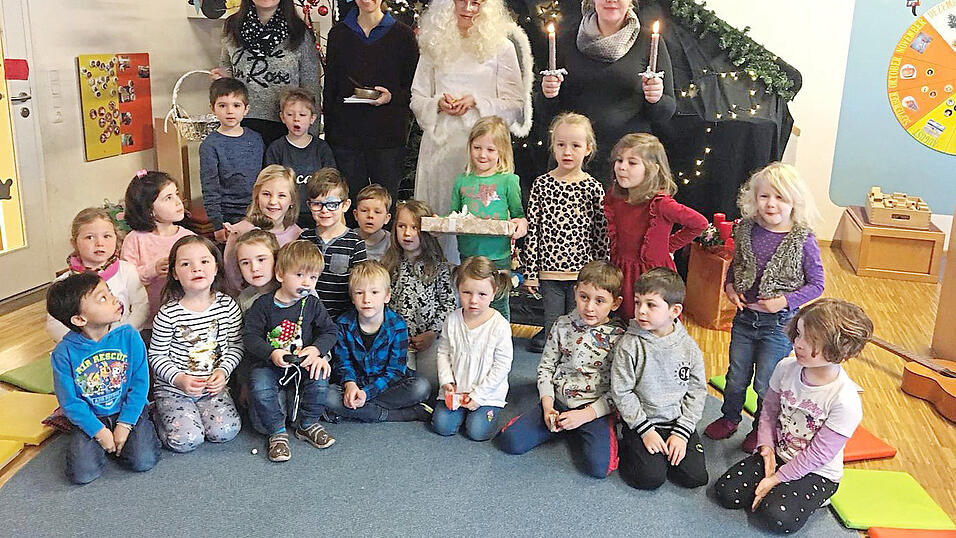 Die Kinder waren begeistert vom Christkindl