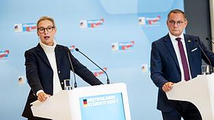 Alice Weidel und Tino Chrupalla d&uuml;rften Anfang Juli beim Parteitag der AfD in Erfurt als F&uuml;hrungsduo best&auml;tigt werden. (Archivbild)