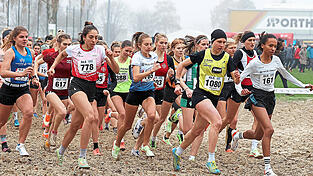 Emma Heckel (vorn, 2. v. l.) und Miriam Dattke (r.) bei den deutschen Cross-Meisterschaften - zwei der vier Regensburger Athletinnen und Athleten, die für die EM in Italien nominiert worden sind. Emma Heckel (vorn, 2. v. l.) und Miriam Dattke (r.) bei den deutschen Cross-Meisterschaften - zwei der vier Regensburger Athletinnen und Athleten, die für die EM in Italien nominiert worden sind.