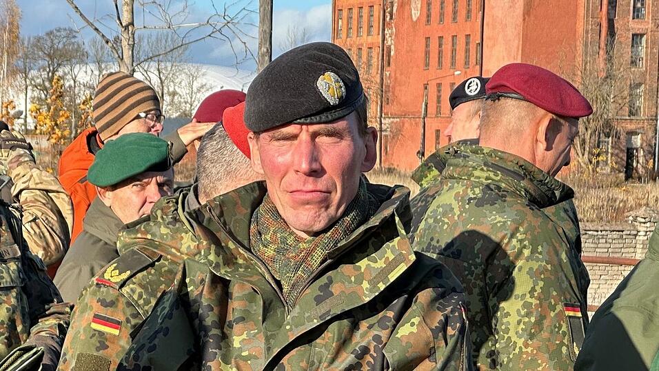 Generalleutnant Christian Freuding an der Nato-Ostflanke mit der Grenze zu Russland. Generalleutnant Christian Freuding an der Nato-Ostflanke mit der Grenze zu Russland.