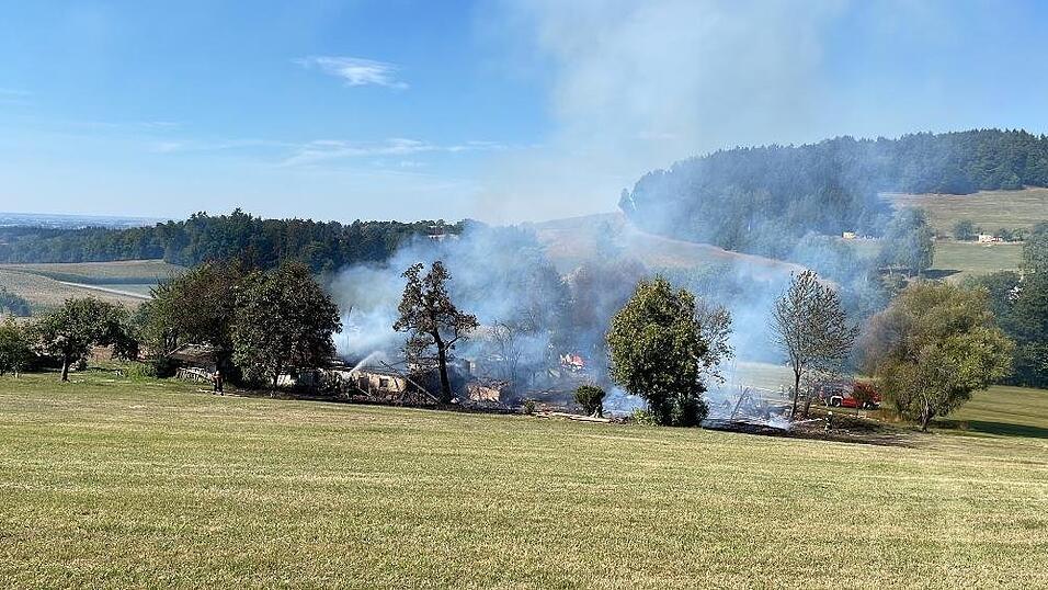 In Schwarzach brannte eine Scheune.