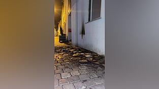 Brand am Montagabend in der Rosengasse.