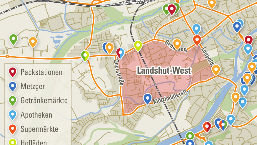 Zuletzt schloss im November die Pius-Apotheke in der Klötzlmüllerstraße. Wer sich mit dem Nötigsten versorgen möchte, ist im Viertel zwischen Klötzlmüllerstraße, Querstraße, Rennweg und Luitpoldstraße mittlerweile meist auf Auto oder Bus angewiesen. Zuletzt schloss im November die Pius-Apotheke in der Klötzlmüllerstraße. Wer sich mit dem Nötigsten versorgen möchte, ist im Viertel zwischen Klötzlmüllerstraße, Querstraße, Rennweg und Luitpoldstraße mittlerweile meist auf Auto oder Bus angewiesen.