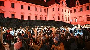 Die besondere Atmosph&auml;re im Schlosshof lockt Besucher an.