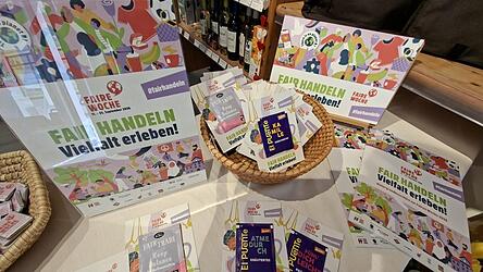 Zum Probieren: In Viechtach beteiligen sich neben dem Weltladen auch die Steuerungsgruppe der Fairtrade Stadt an der Aktionswoche.