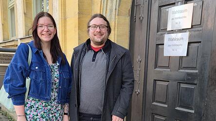 Johannes Spielbauer, Stadtrat und OB-Kandidat der Partei Die Linke, mit seiner Lebensgefährtin Rebecca Pummer, die auf Platz 1 der Liste kandidierte. Johannes Spielbauer, Stadtrat und OB-Kandidat der Partei Die Linke, mit seiner Lebensgefährtin Rebecca Pummer, die auf Platz 1 der Liste kandidierte.