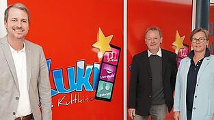 Matthias Kohlmayer (v.l.), Edi Schönenwald und Heike Aichner - der Jubiläumsfilm kommt in einer etwas längeren Fassung ins KuKi.