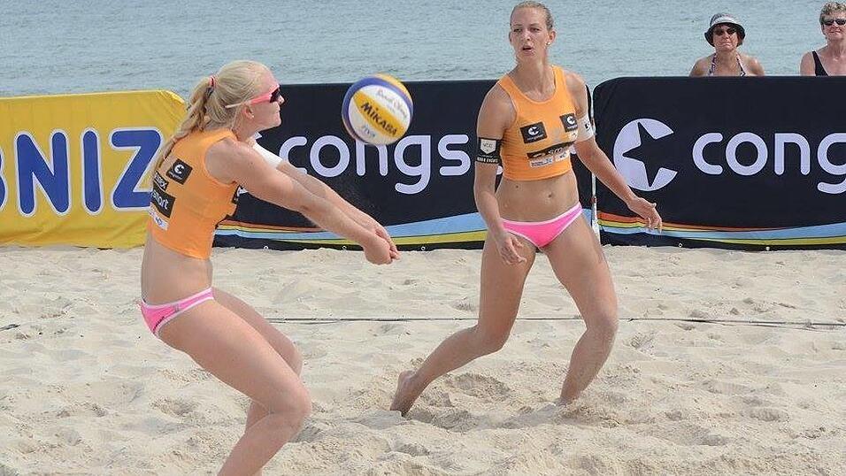 Foto: Dieter Nagel).Beim Smart Beach Super Cup in Binz auf R&uuml;gen kam NawaRo Straubings Kapit&auml;n Natascha Niemczyk mit ihrer Interimspartnerin Jenny Heinemann auf Platz neun (