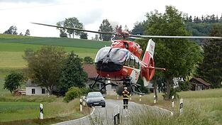 Bei Biberbach ereignete sich ein Unfall. Bei Biberbach ereignete sich ein Unfall.