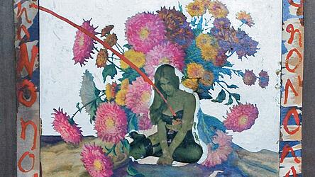 Boris Lurie: „NO with pinup and flowers“ (Ausschnitt) 1963 Boris Lurie: „NO with pinup and flowers“ (Ausschnitt) 1963