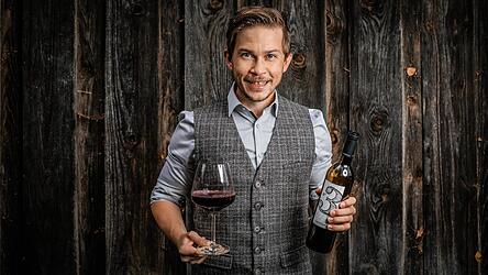 Christian Müller kann durch seine Band und seinen Weinhandel seine künstlerische Seite ausleben.