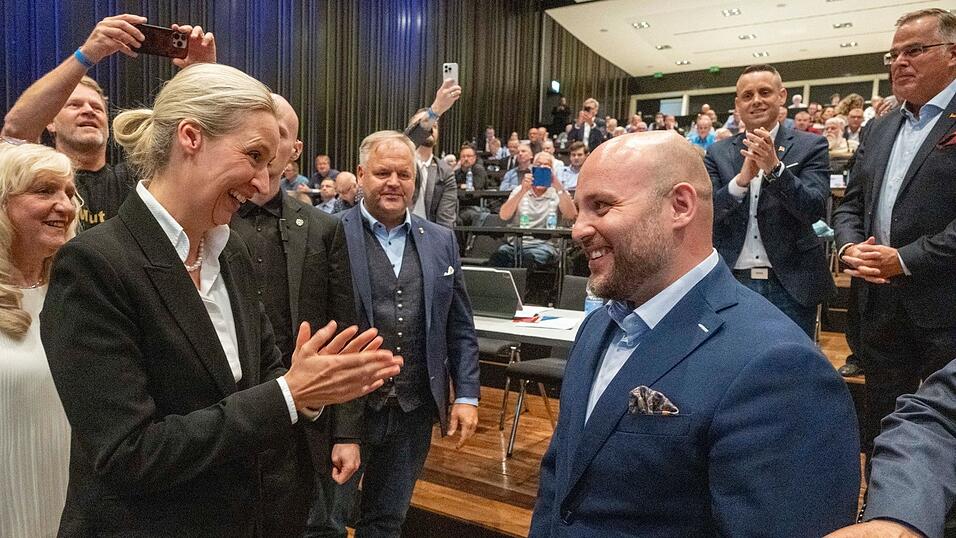 Die AfD-Vorsitzende Alice Weidel hat den Aufstieg des baden-w&uuml;rttembergischen AfD-Landesvorsitzenden Markus Frohnmaier gef&ouml;rdert. (Archivfoto)