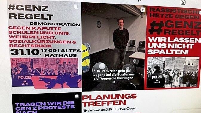 Blick auf die Instaseite von &bdquo;GenZ regelt&ldquo; Regensburg.