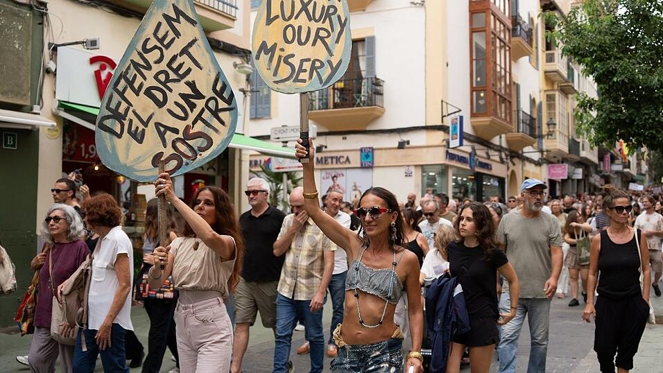 Auch auf Mallorca gibt es Demonstrationen gegen die Wohnungsnot. Auch auf Mallorca gibt es Demonstrationen gegen die Wohnungsnot.