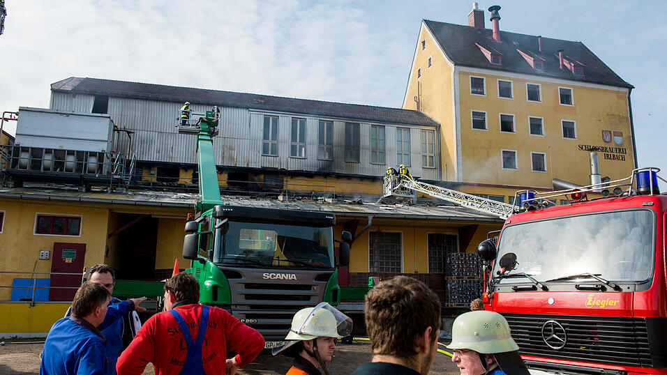 Bei dem Brand in der Irlbacher Schlossbrauerei entstand ein Millionenschaden. Foto: Mathias Adam