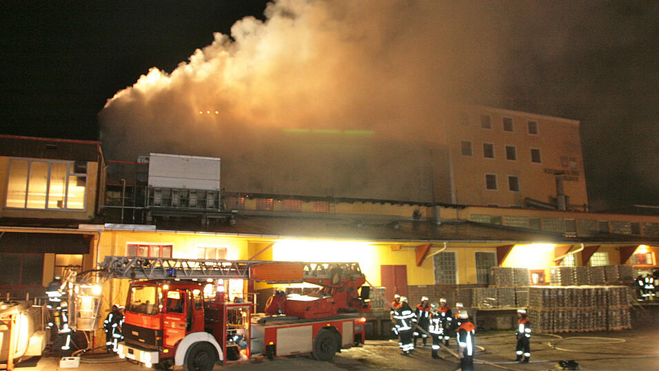 Bei dem Brand in der Irlbacher Schlossbrauerei entstand ein Millionenschaden. Foto: kamera24.tv