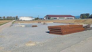 Der Startschuss für den Bau der Kotlagerhalle ist gefallen. Der Startschuss für den Bau der Kotlagerhalle ist gefallen.