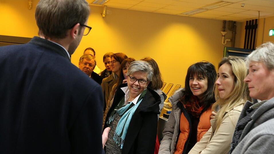 Impressionen vom Lehrermedientag in der Druckerei der Landshuter Zeitung.