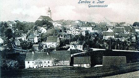 Das Geburtshaus von Anna Reithmaier ist auf einer alten Stadtansicht von Landau zu sehen. Das Anwesen des Stadtbauern Josef Reithmaier lag im Stadtgraben